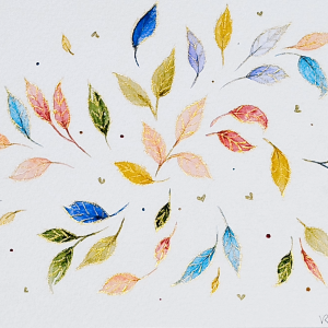 Leaves in the wind