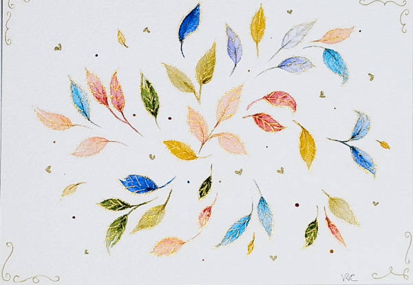 Leaves in the wind